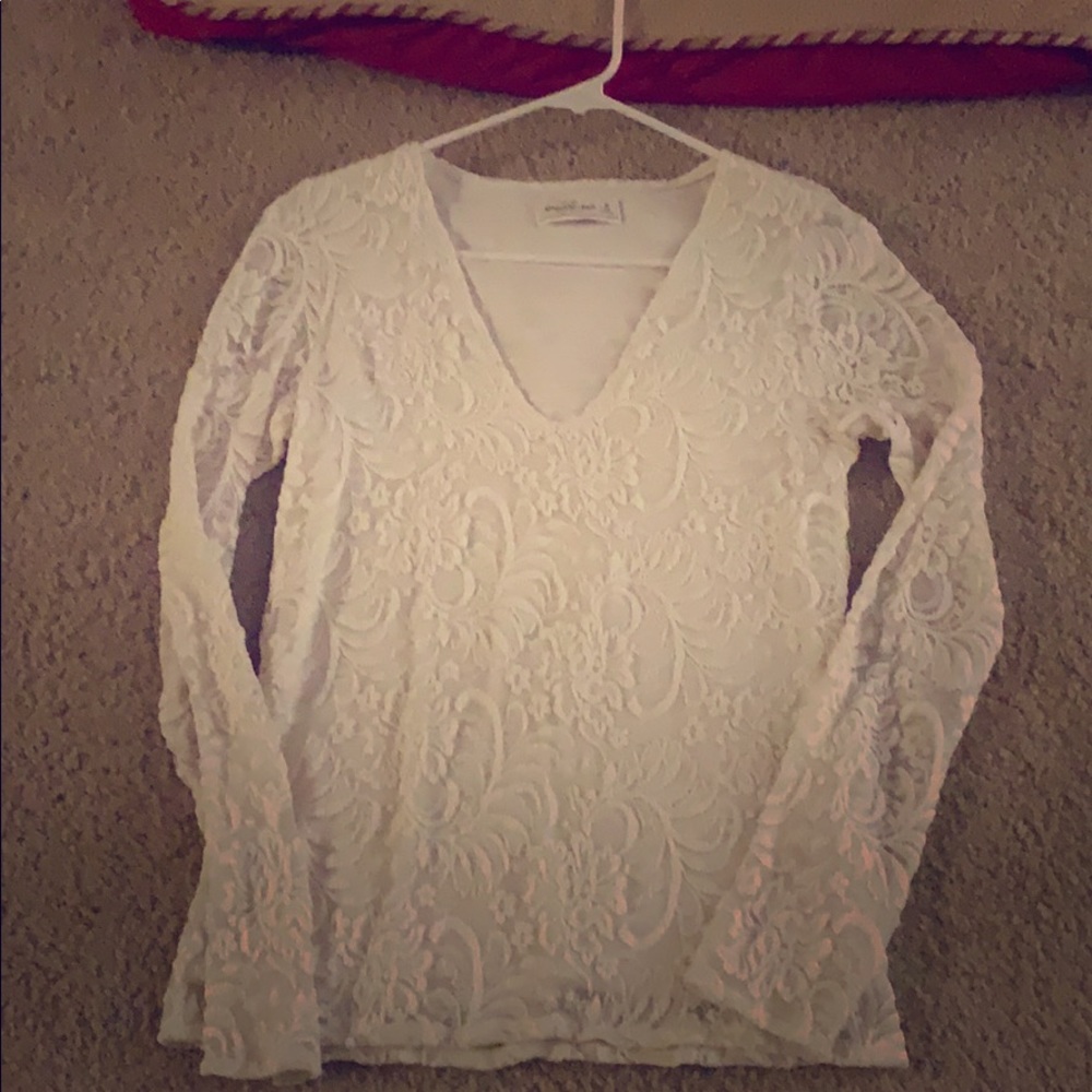 White lace top